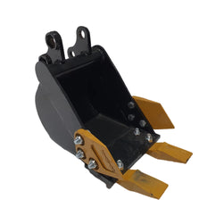 12in Tooth Bucket with Teeth For H12/QH12 Mini Excavator Digger Attachment| AGT-12EX-WD12