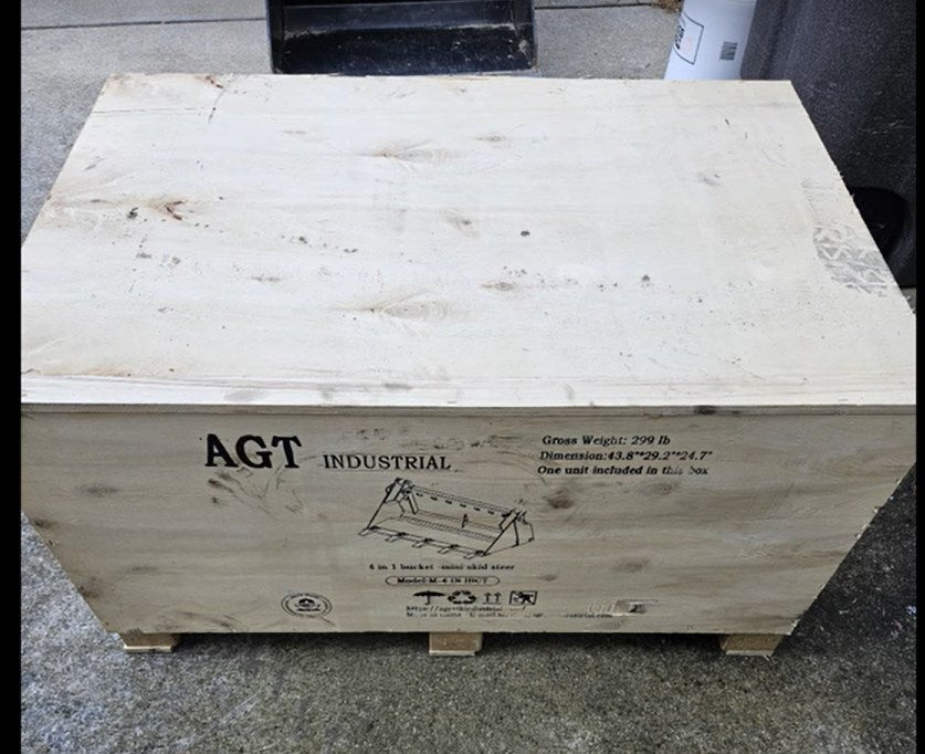 43" 4-in-1 Combo Bucket Mini Skid Steer | AGT-M-4IN1BUCKET