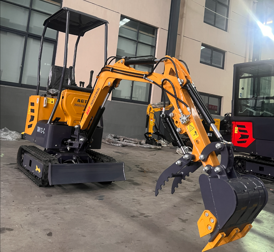 1 Ton, 13.5 HP Gasoline Engine (B&S) Epa/Ce Mini Hydraulic Digger Excavator With Side Swing | AGT-DM12-C