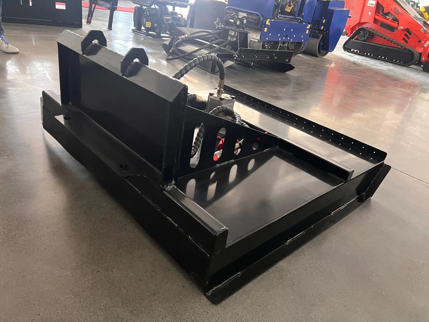 AGT 35in Mini Skid Steer Brush Cutter with 2 Blades Loader Attachments