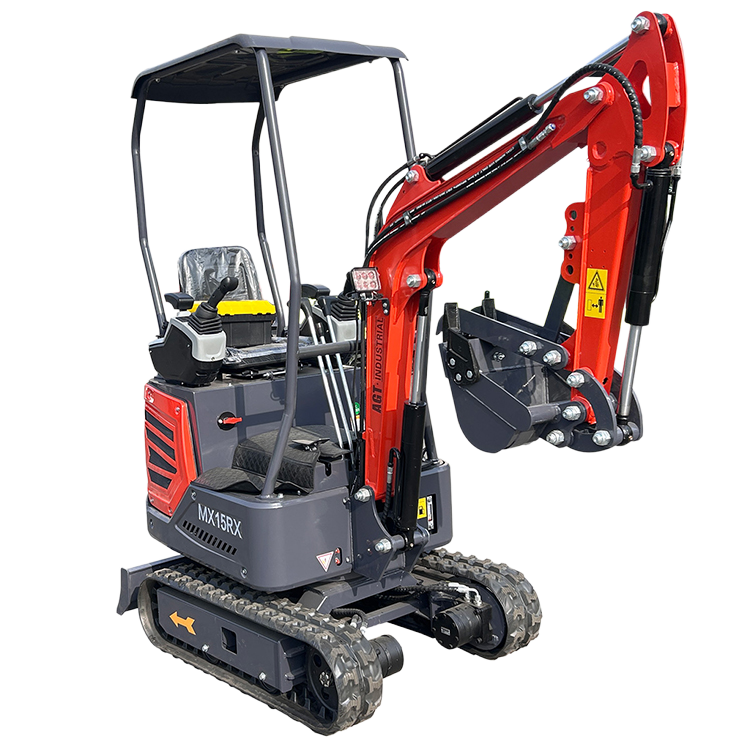 1 Ton 13.5 HP Mini Excavator with Rato R420D Gas Engine EPA MX15RX