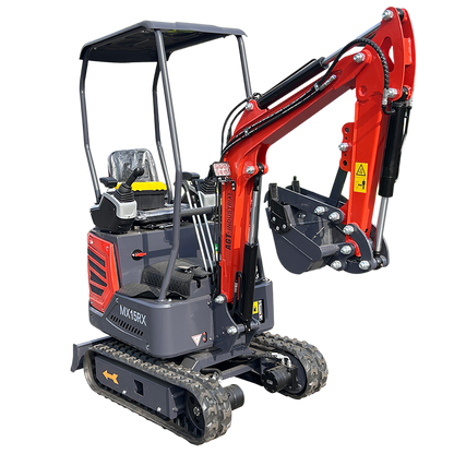 1 Ton 13.5 HP Mini Excavator with Rato R420D Gas Engine EPA MX15RX