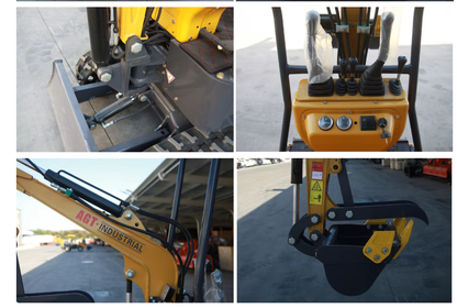 1 Ton, 13.5 HP Gasoline Engine (B&S) Epa/Ce  Mini Hydraulic Digger Excavator With Side Swing | AGT-DM12-C