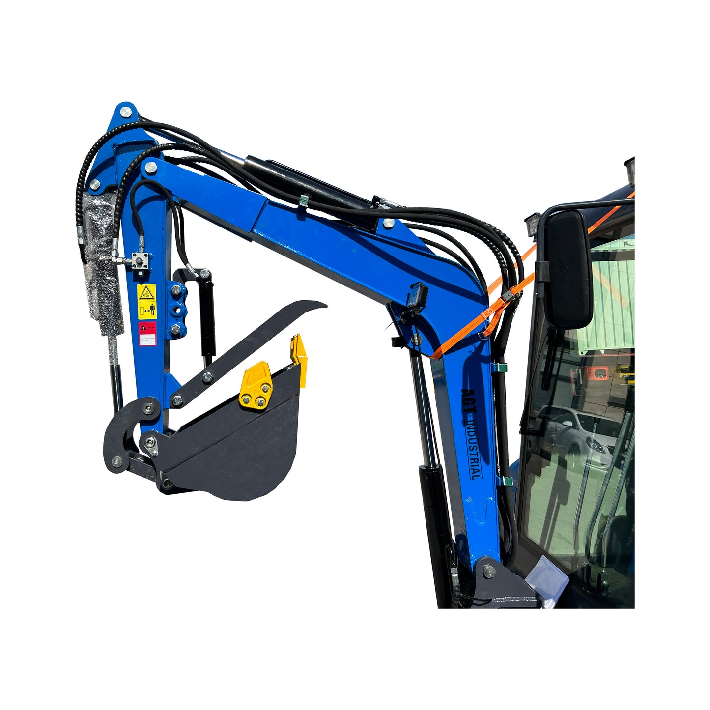 2 Ton Hydraulic Excavator Crawler Digger Gasoline Engine Excavator With Cab MY50R