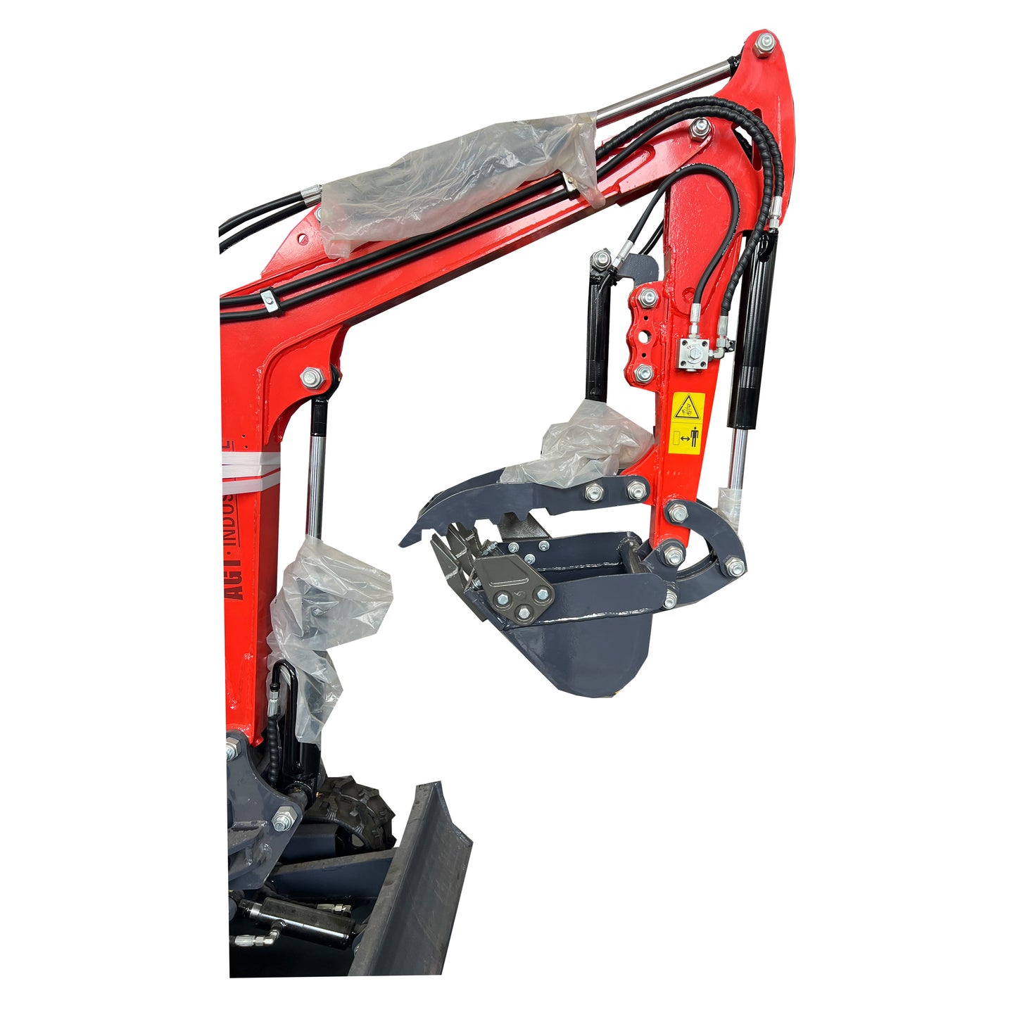 1 Ton,Upgraded Mini Excavator W/Pilot Control  & Swing Boom &Hydraulic Thumb | AGT-DM12X-C