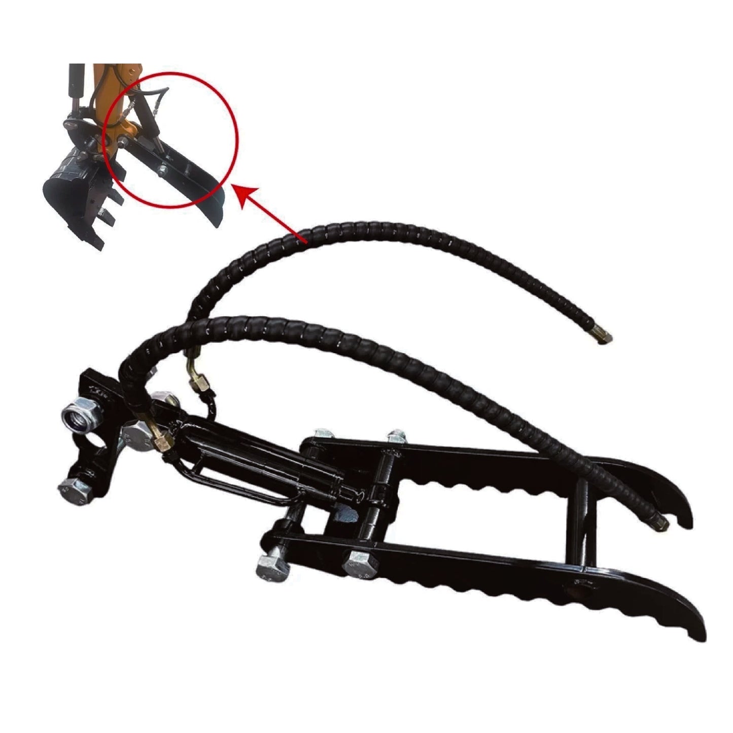 AGT Brand New Hydraulic Backhoe Thumb For 1-2 Ton Mini Excavator | 12EX-HYMZJII