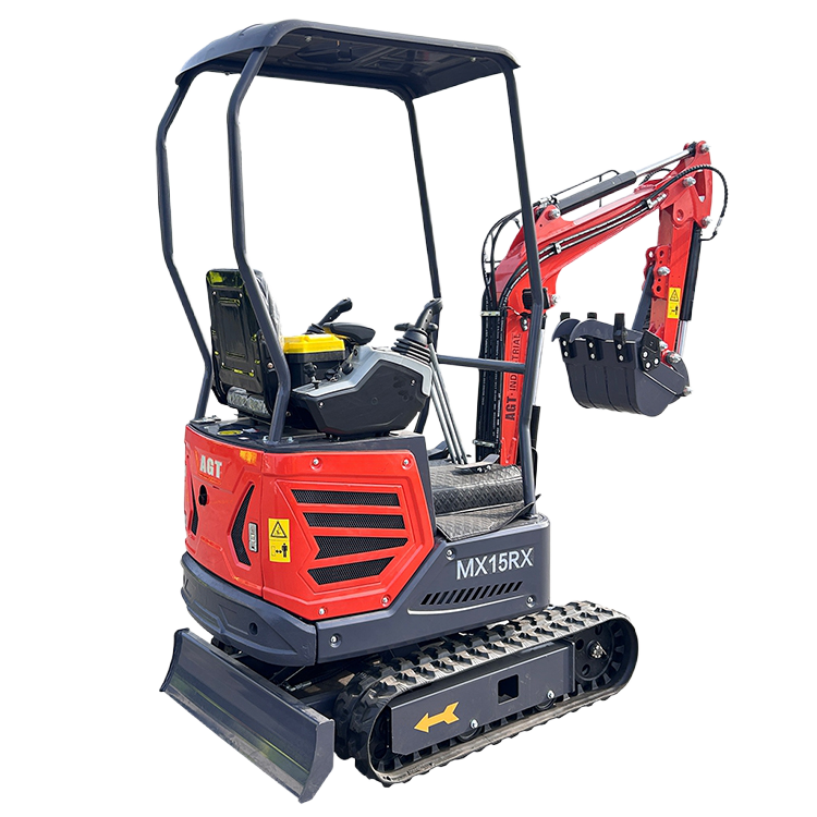1 Ton 13.5 HP Mini Excavator with Rato R420D Gas Engine EPA MX15RX