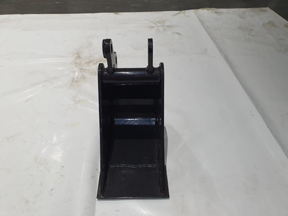 AGT New 8 in Toothless Bucket withoutTeeth 200MM for 1-2 ton Mini Excavator | 12EX-WD08B