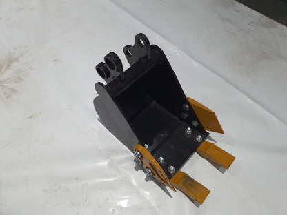 12in Tooth Bucket with Teeth For H12/QH12 Mini Excavator Digger Attachment| AGT-12EX-WD12