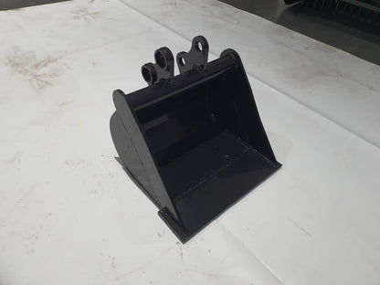 AGT 15in Mini Excavator Toothless Bucket without Teeth Buckets Black | 12EX-WD15B