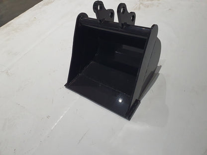 AGT 15in Mini Excavator Toothless Bucket without Teeth Buckets Black | 12EX-WD15B