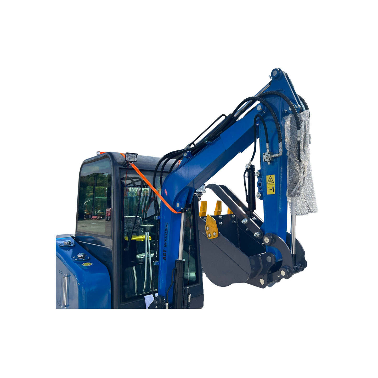 2 Ton Hydraulic Excavator Crawler Digger Gasoline Engine Excavator With Cab MY50R