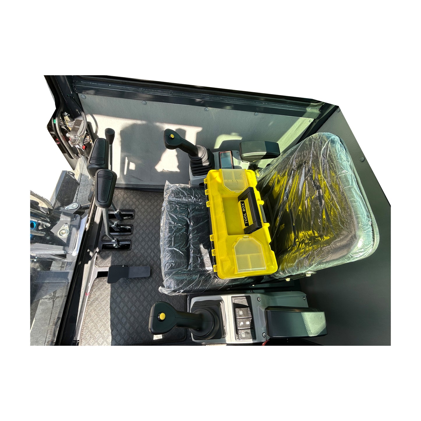 2 Ton Hydraulic Excavator Crawler Digger Gasoline Engine Excavator With Cab MY50R