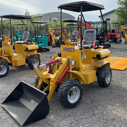 24HP RATO Gasoline Engine Mini Skid Compact Track Loader Wheeled KRW23