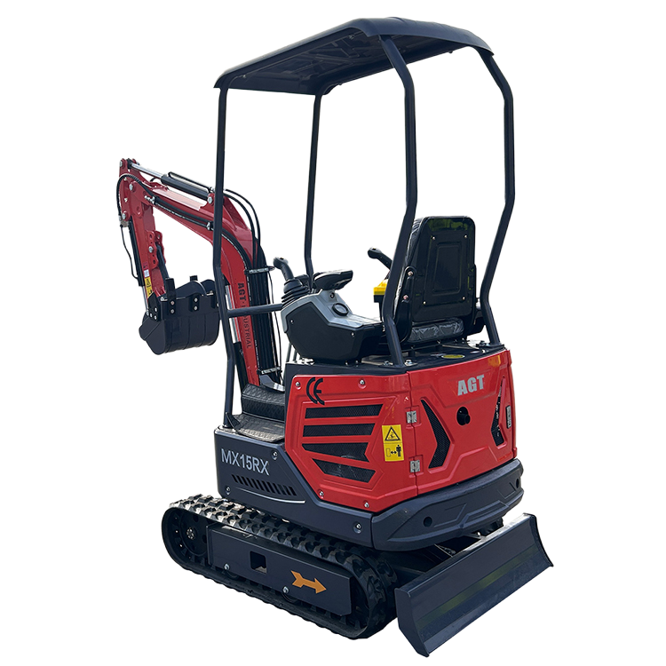 1 Ton 13.5 HP Mini Excavator with Rato R420D Gas Engine EPA MX15RX
