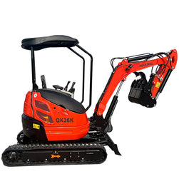 2.8 Ton Kubota Diesel Engine Minexcavator W/ Enclosed Cab QK30K