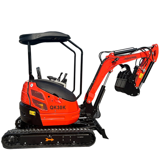 2.8 Ton Kubota Diesel Engine Minexcavator W/ Enclosed Cab QK30K