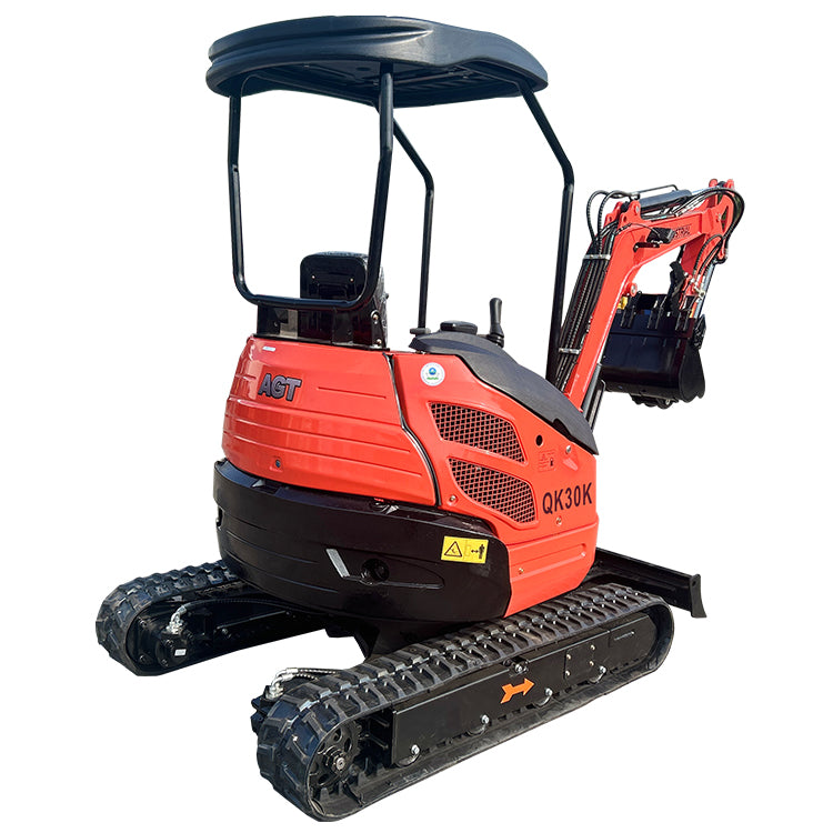 2.8 Ton Kubota Diesel Engine Minexcavator W/ Enclosed Cab QK30K