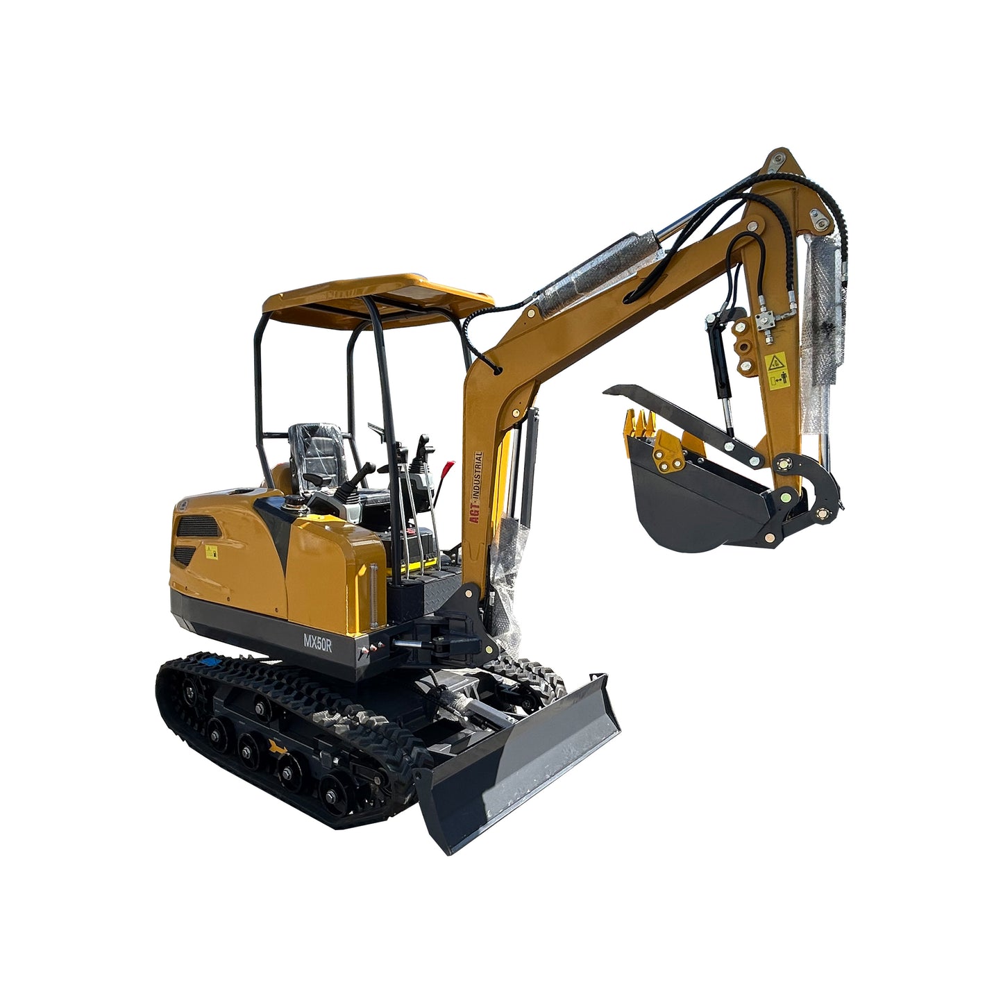 2 Ton Hydraulic Excavator Cab Crawler Type Engine-Powered Digger Gasoline Engine Bucket-equipped Excavator MX50R