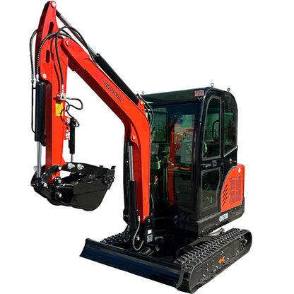 2.5 Ton Mini Excavator Rato Engine 21kW Gasoline Excavator Mini Digger With Hydraulic Thumb Digger QNT50R