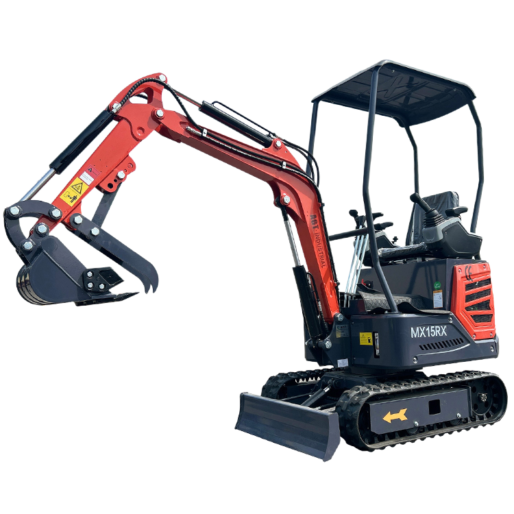 1 Ton 13.5 HP Mini Excavator with Rato R420D Gas Engine EPA MX15RX