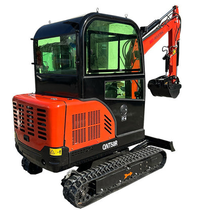 2.5 Ton Mini Excavator Rato Engine 21kW Gasoline Excavator Mini Digger With Hydraulic Thumb Digger QNT50R