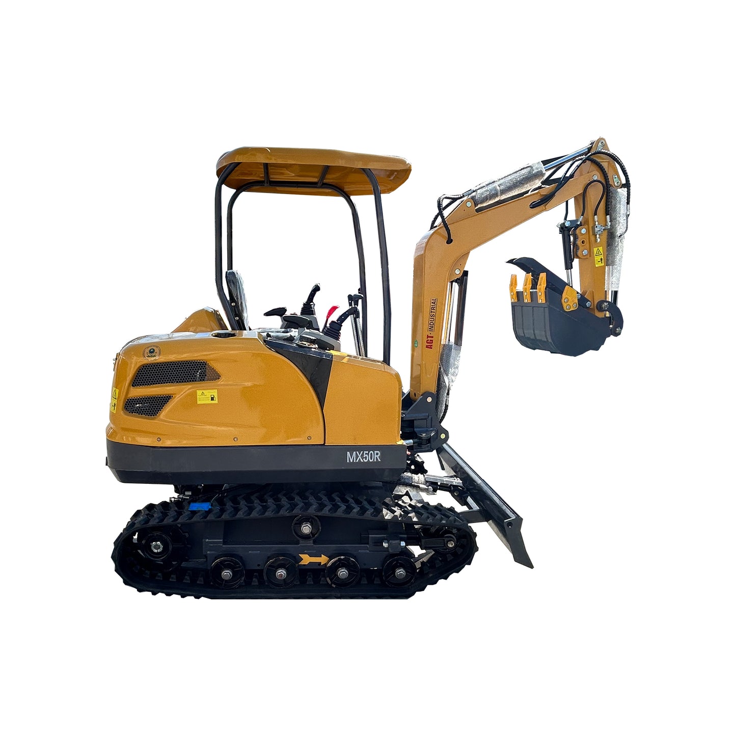 2 Ton Hydraulic Excavator Cab Crawler Type Engine-Powered Digger Gasoline Engine Bucket-equipped Excavator MX50R