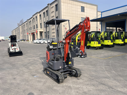1 Ton 13.5 HP Mini Excavator with Rato R420D Gas Engine EPA MX15RX
