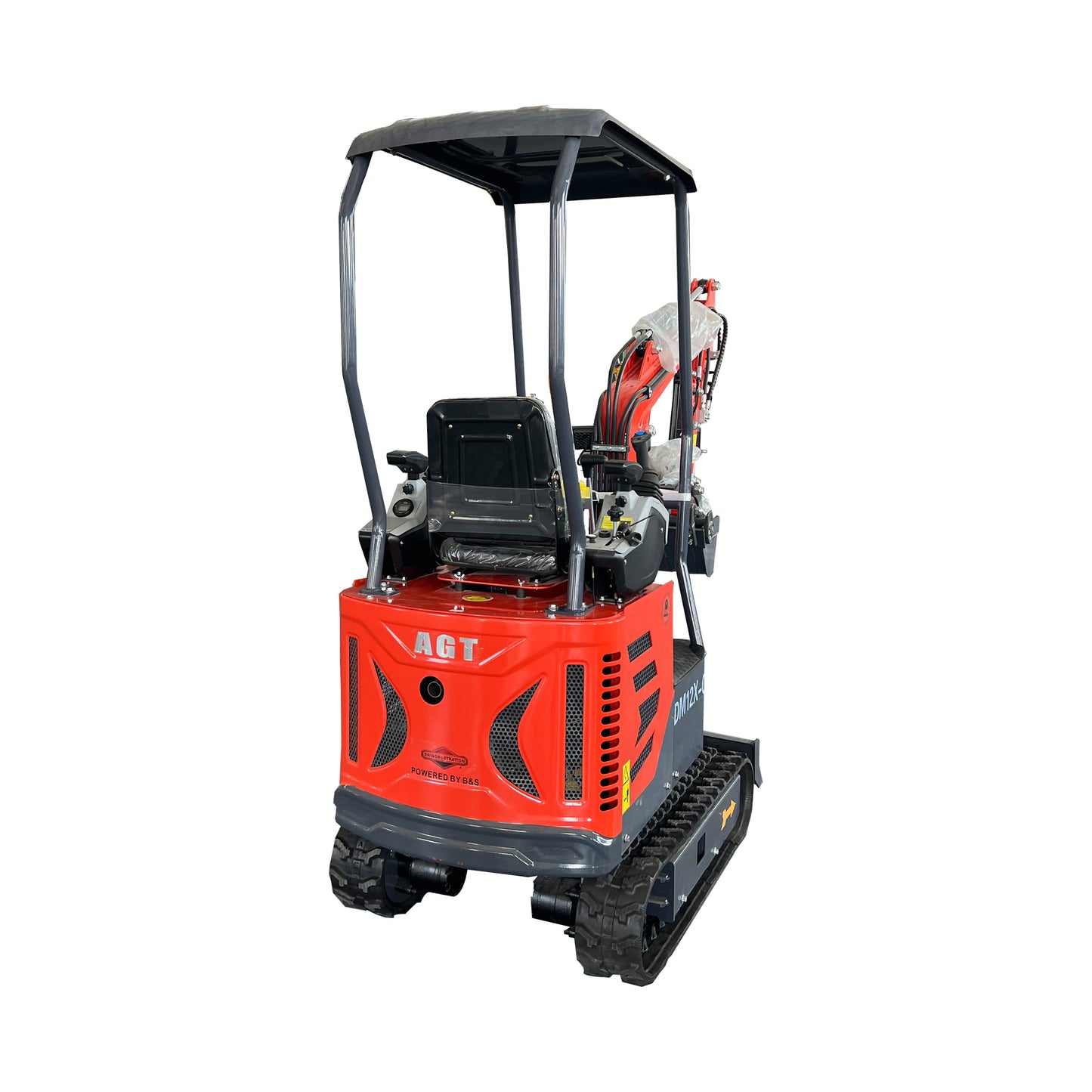 1 Ton,Upgraded Mini Excavator W/Pilot Control  & Swing Boom &Hydraulic Thumb | AGT-DM12X-C