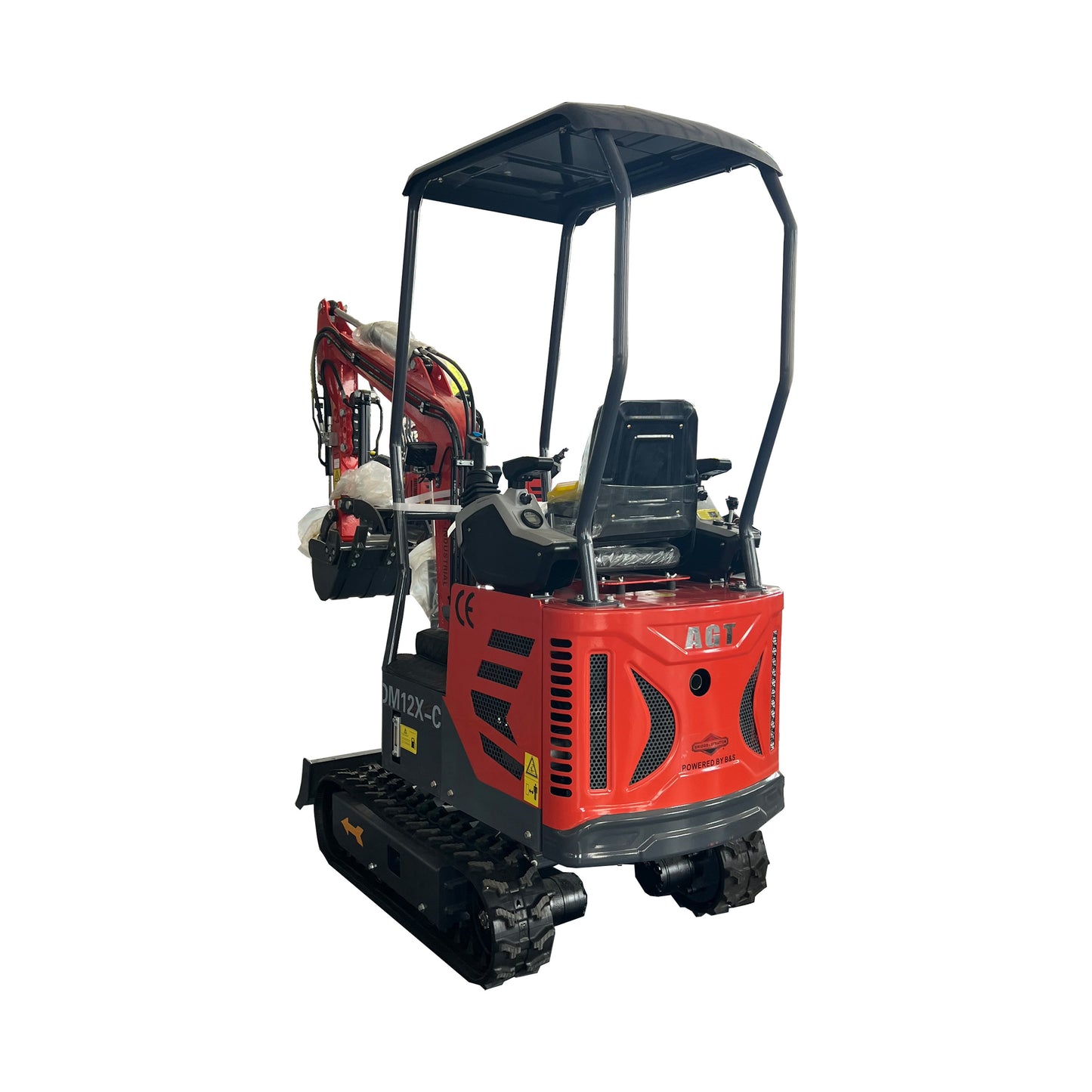 1 Ton,Upgraded Mini Excavator W/Pilot Control  & Swing Boom &Hydraulic Thumb | AGT-DM12X-C