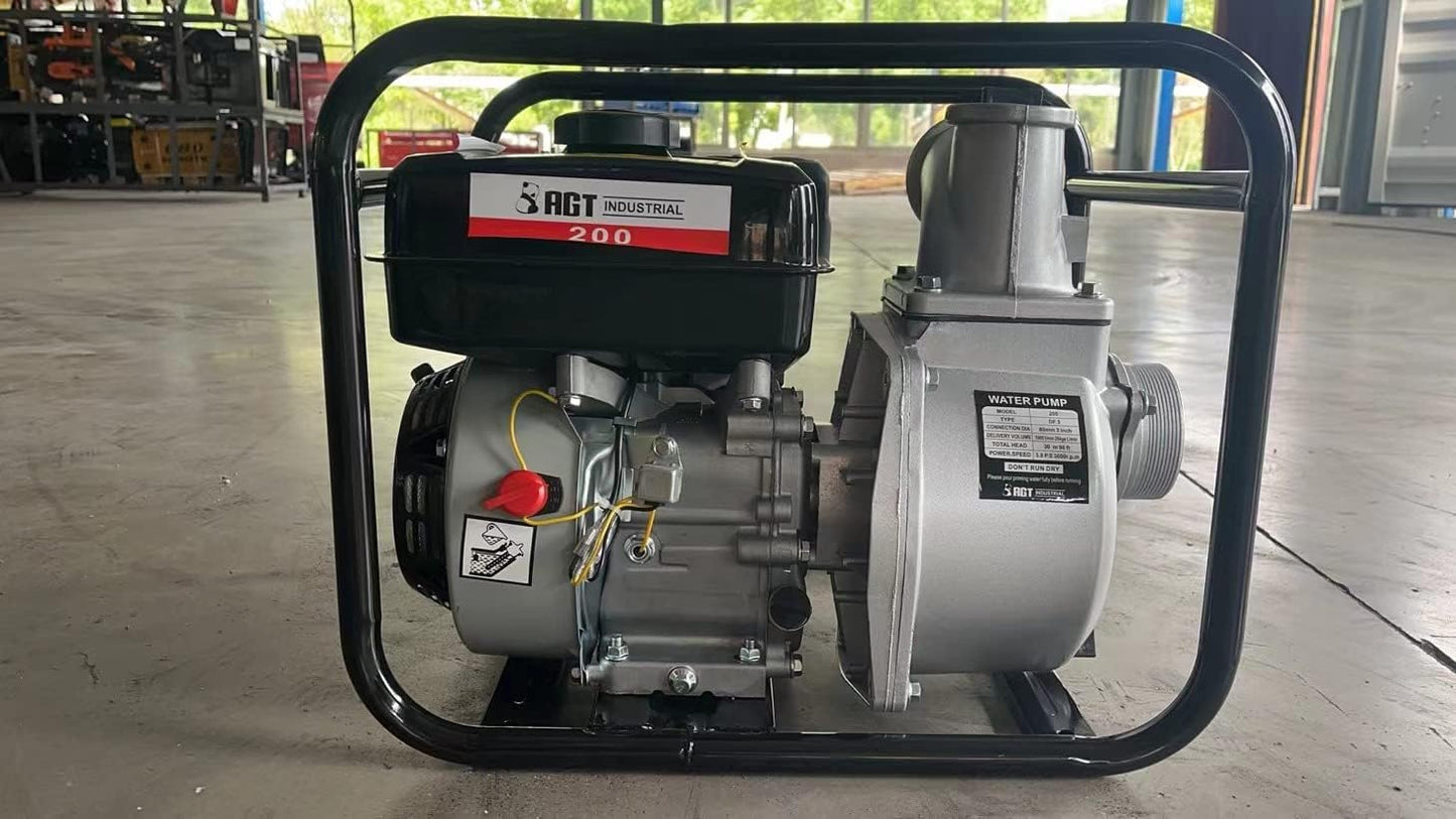 8HP Gas Water Transfer Pump, 2-Inch Commercial Grade High Flow | AGT-WP30