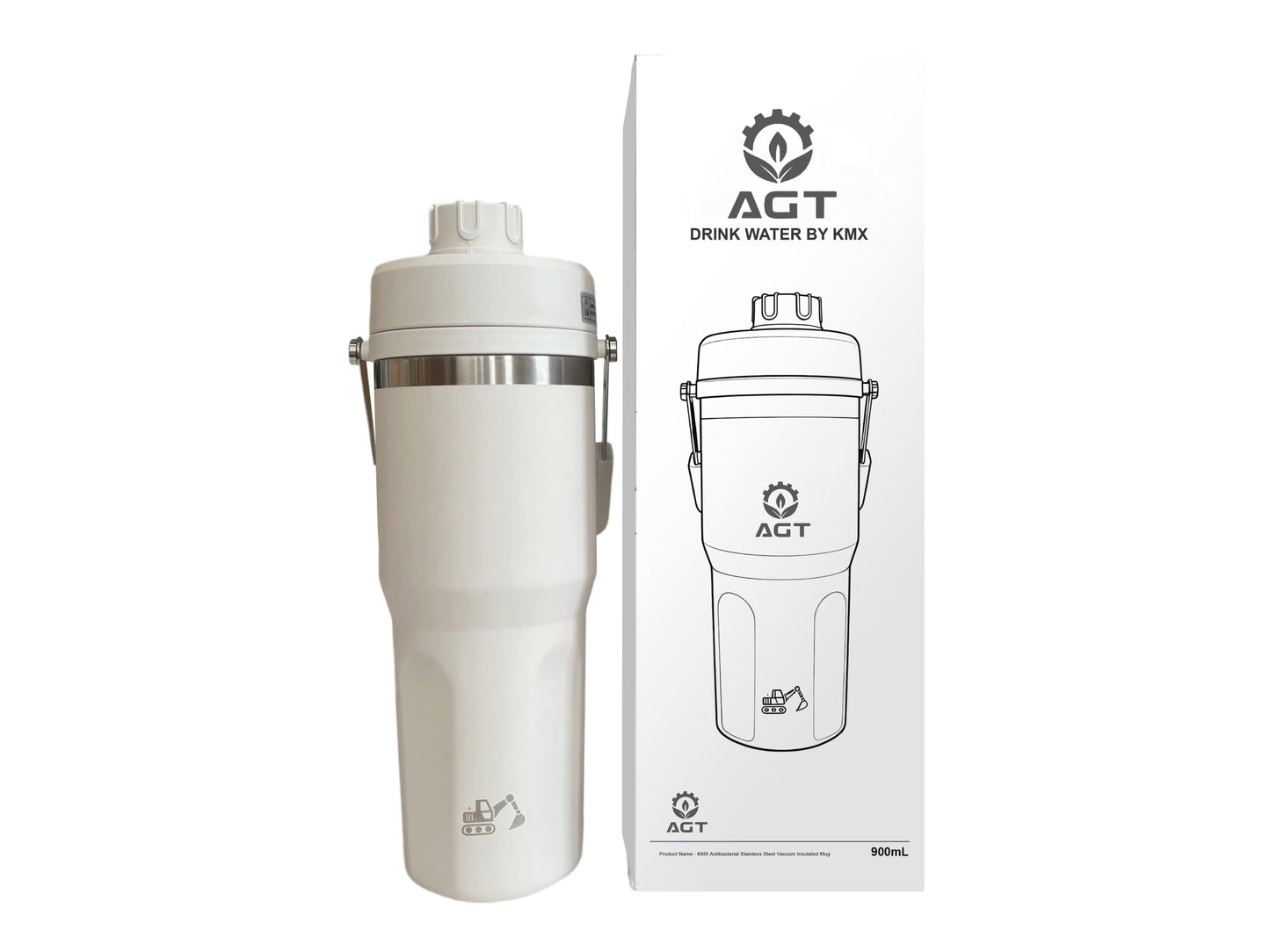 AGT Industrial Heavy Duty Stainless Steel Vacuum Insulated Tumbler Travel Mug | BWB-GL-322L