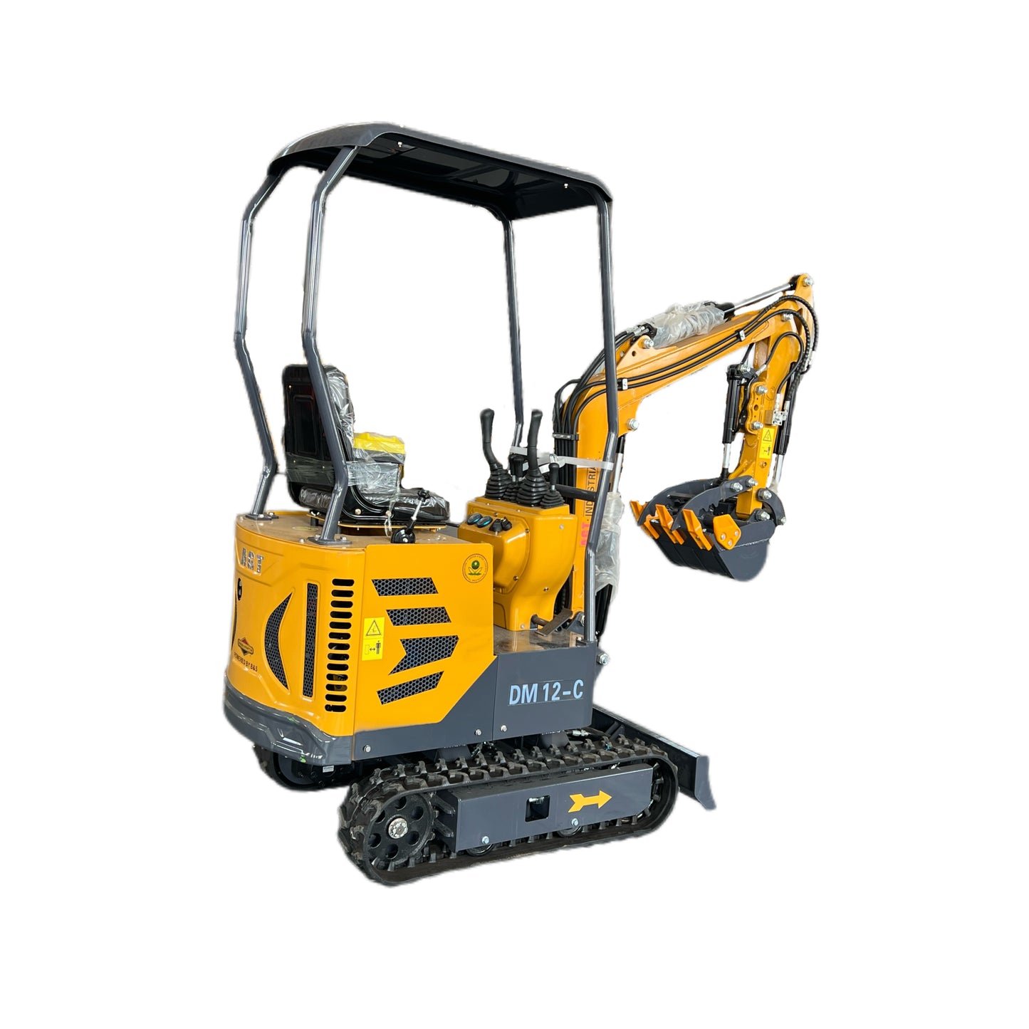 1 Ton, 13.5 HP Gasoline Engine (B&S) Epa/Ce  Mini Hydraulic Digger Excavator With Side Swing | AGT-DM12-C