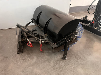 AGT Mini Skid steer Sweeper Angle RotaryBroom Brushes 49 in Sweeper Attachment | M-AB