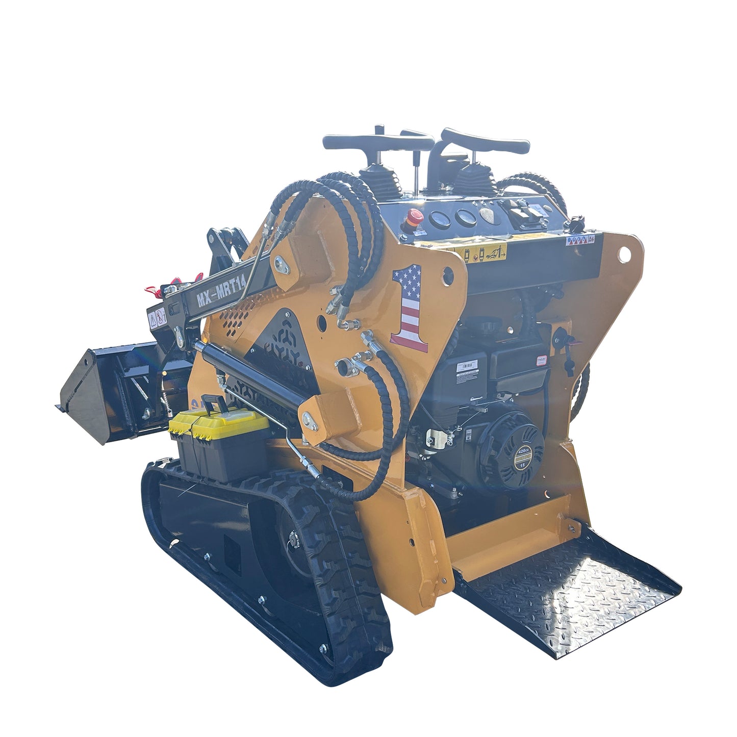 1Ton,  13.5HP Mini Skid steer  Loaders Crawler Track  Rato Engine | MX-MRT14