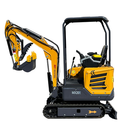 1.2TonMini Excavator Digger 23HP Gasoline Engine with Hydraulic Thumb |   MX20R