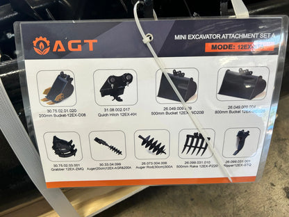 Mini Excavator Attachment Set A | 12EX-ATA