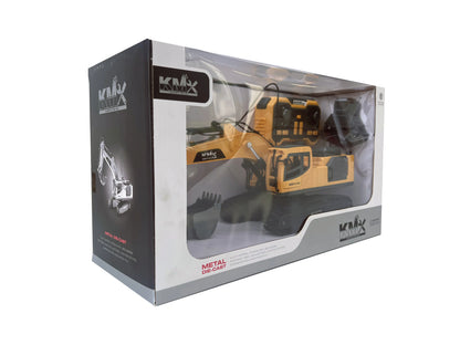 KMX Industrial RC Alloy Excavator Toy with Interchangeable Attachments | WJMX-4D-E1