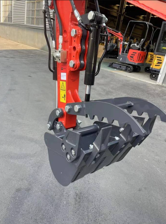 1 Ton, Upgraded Mini Excavator W/Pilot control & Swing Boom & Hydraulic Thumb  | AGT-DM12X-PLUS