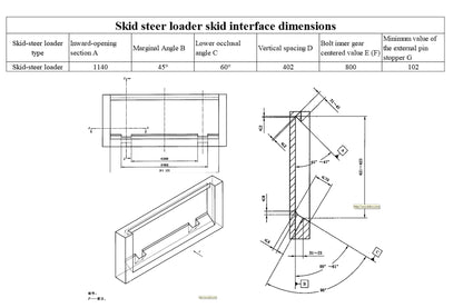48" Skid Steer Trencher Attachment AGT-ECSSCT72