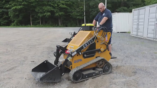 1 Ton Mini Crawler Skid Steer Compact Track Loader 23hp Gas RATO EPA Engine| CRT23