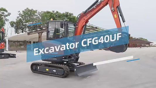 4-Ton Mini Excavator with Kubota Engine With Hydraulic Thumb  | CFG-40UF
