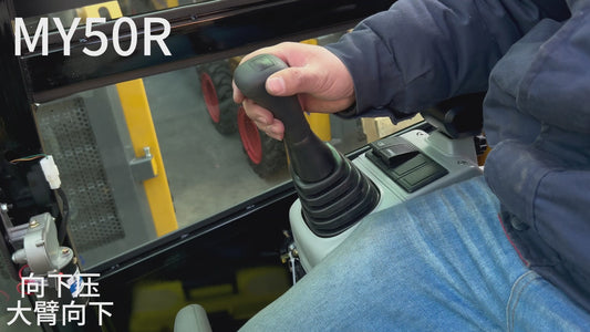 2 Ton Hydraulic Excavator Crawler Digger Gasoline Engine Excavator With Cab MY50R