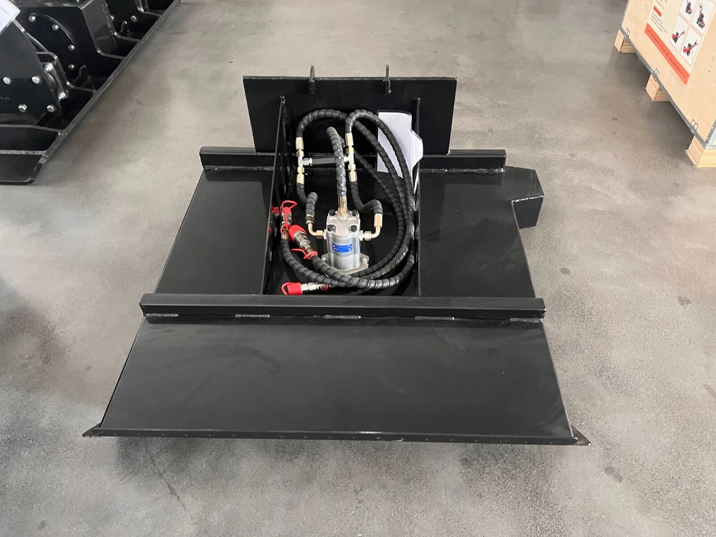 AGT 35in Mini Skid Steer Brush Cutter with 2 Blades Loader Attachments